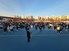 새해첫날 달리는 사람들