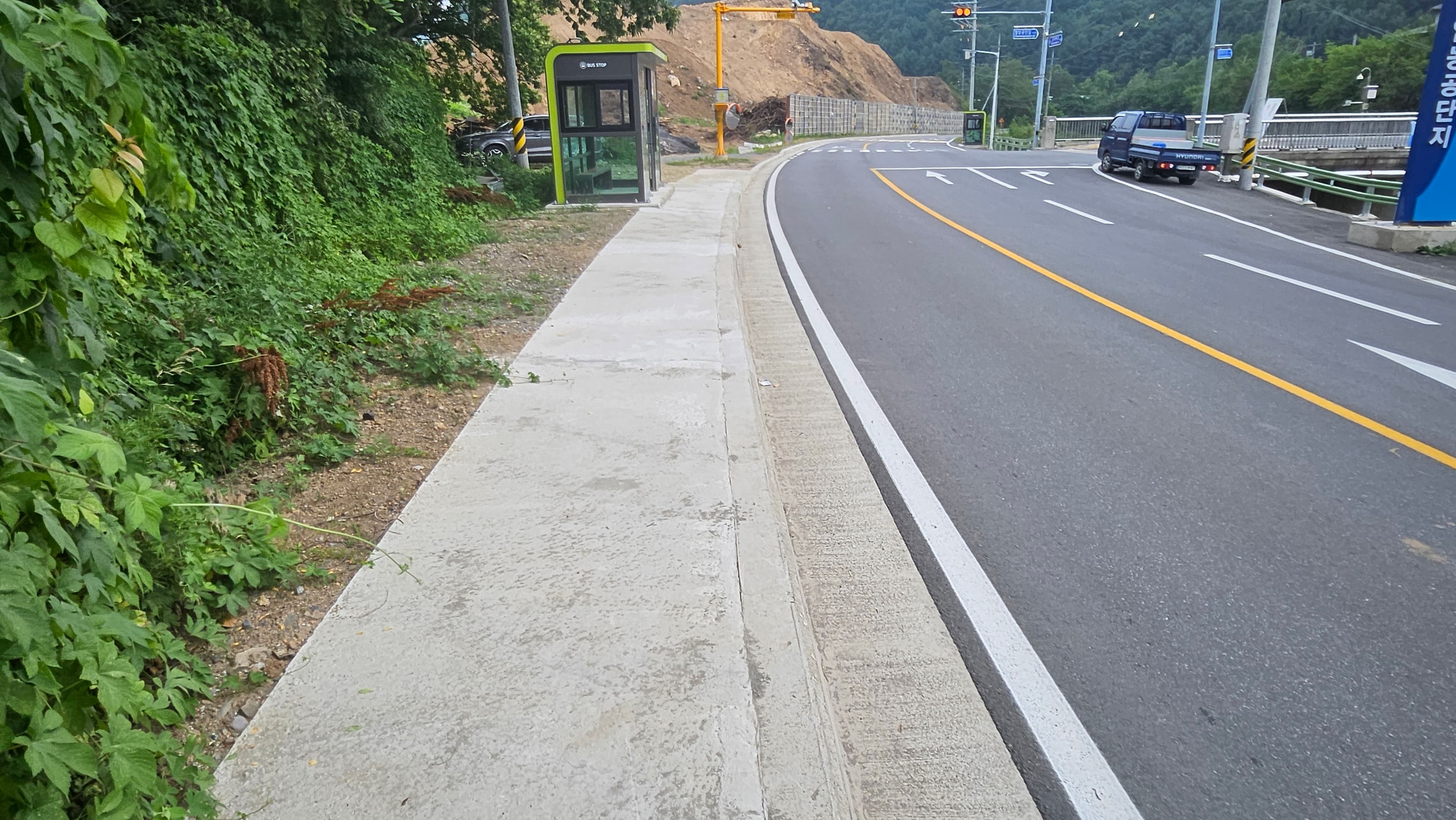 태백시, 백산마을~철암 농공단지 간
단절보도 개설 마무리