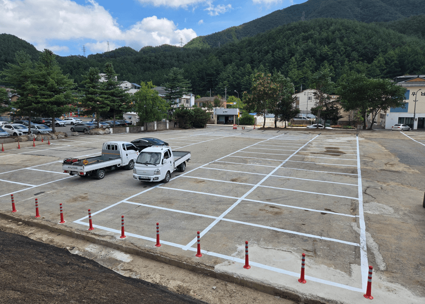 태백시,‘꿈탄탄 이음터 건립 사업’부지
임시 개방 주차장 조성